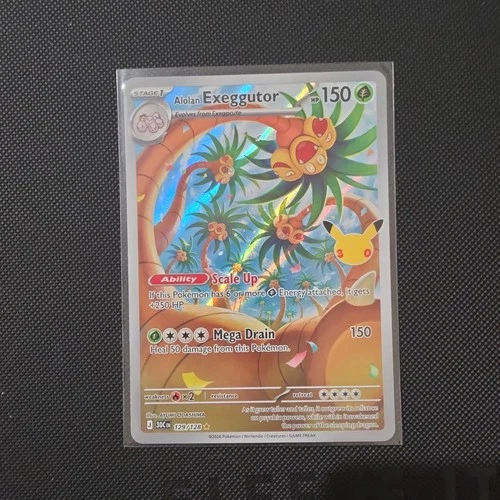 ALOLAN EXEGGUTOR IR 129/128 - 30TH CELEBRATION - ENGLISH POKEMON CARD - NM1