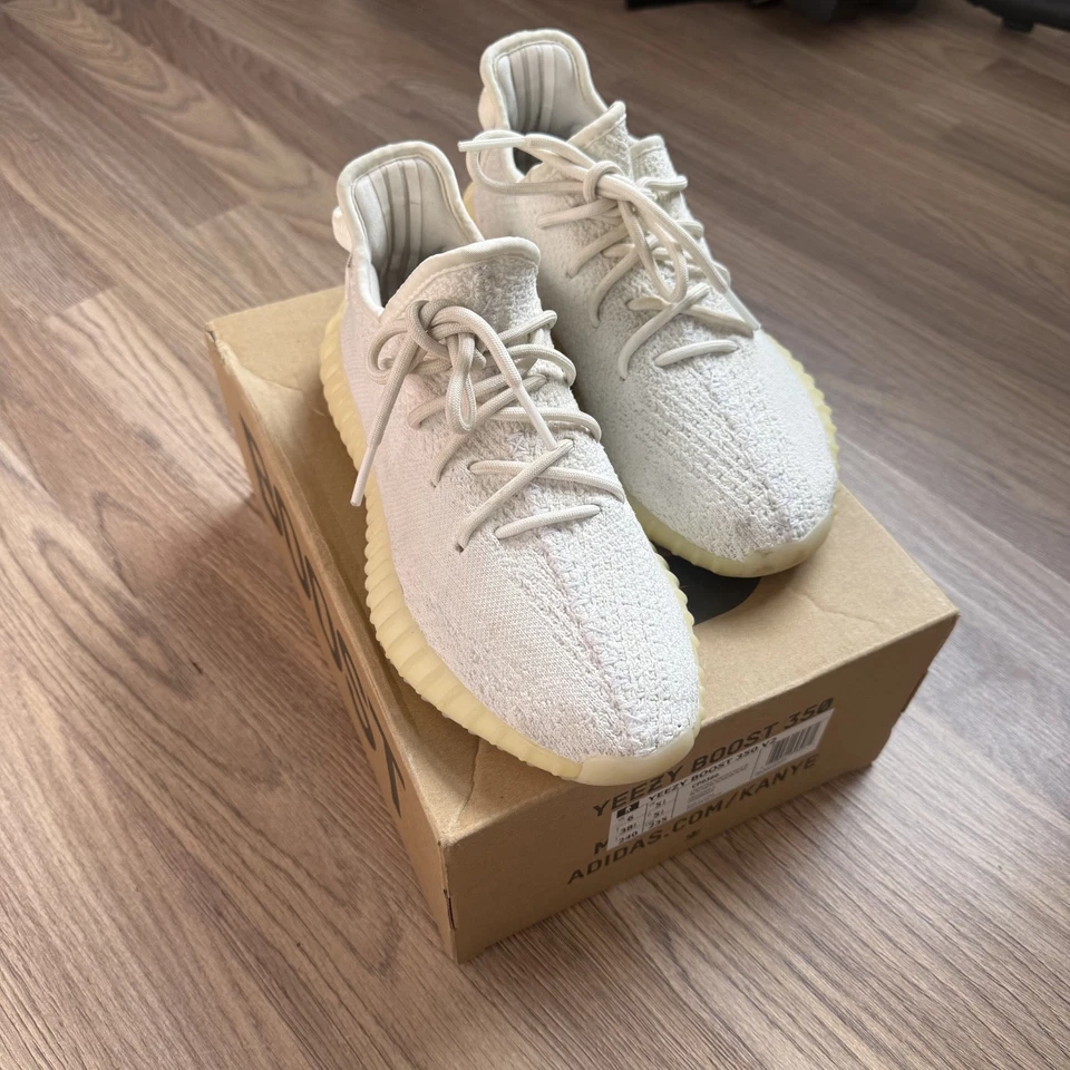 Size 5.5 - adidas Yeezy Boost 350 V2 Low Cream White / Triple White, photo 1 of 5