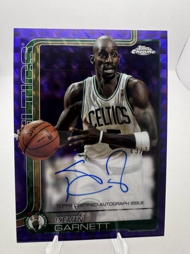 2025 Topps Kevin Garnett Chrome Autographs (Raw)