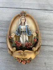 Mary Holy Water Holder Wall Mounted #33219