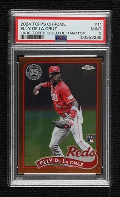 2024 Topps Chrome Gold Refractor 32/50 Elly De La Cruz #89CB-11 Rookie RC 1q7