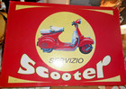 pub collection carton ancien publicitaire servizio scooter