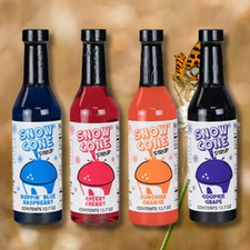 12.7Oz Snow Cone Syrups 4 Pack 