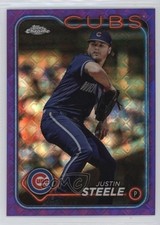 2024 Topps Chrome Logofractor Edition Purple Refractor /250 Justin Steele v9t