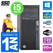 PC Tour HP WorkStation Z230 Intel Core i5-4570 RAM 8Go SSD 120Go Windows 10 Wifi