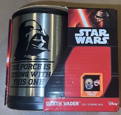 Disney Star Wars Darth Vader ''Feel The Force'' Self Stirring Mug-NEW In Box