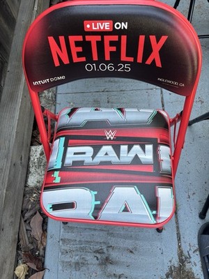 WWE 1/6/2025 RAW Live On Netflix Inglewood Commemorative Folding