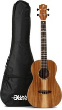 Luna High Tide Koa Baritone Acoustic-electric Ukulele - Satin Natural