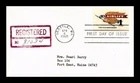 AIRLIFT FOR SERVICEMEN $1 FDC SCOTT 1341 REGISTERED ADAM K BERT US COVER