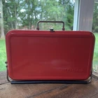 Kikkerland BBQ Portable Briefcase Barbeque Mini Grill Stove RED Tailgate NEW
