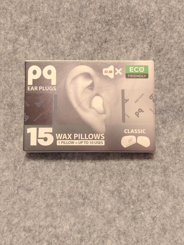 PQ Wax Ear Plugs, 15 Wax Pillows, Classic | Sleeping Snore Blocker Cover Shower