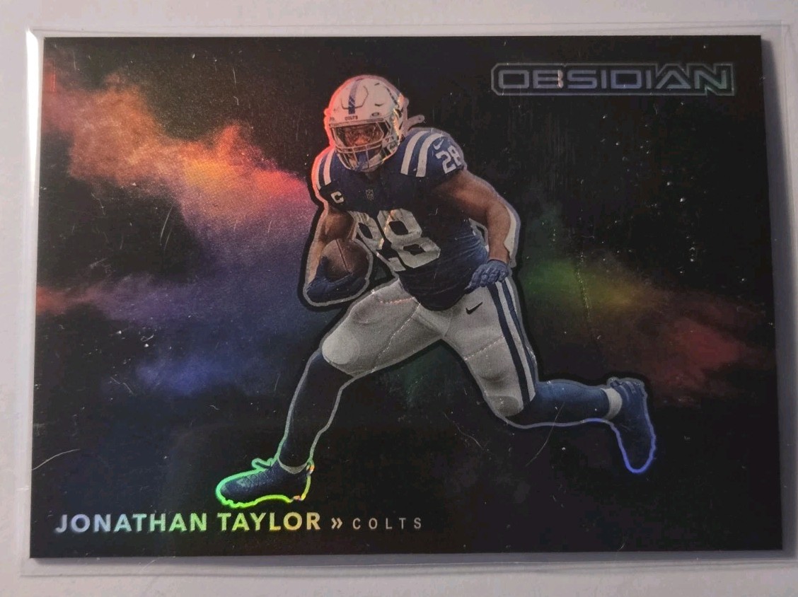 Jonathan Taylor 2022 Obsidian Color Blast Case Hit SSP #CBB-JTA Colts