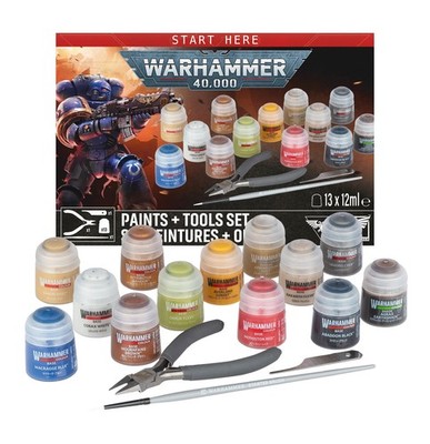 Warhammer 40K Warhammer 40000: Paints & Tools Set (60-12)