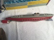 Schucco wind Up Submarine.    Box Apart But Pretty Much Complete.