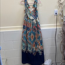 Maeve Anthropologie 6 paisley print maxi dress