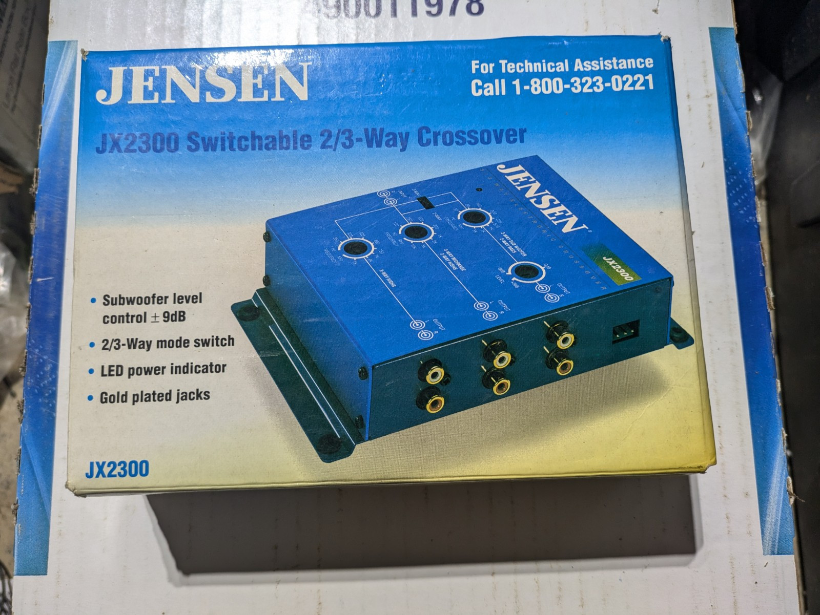 VTG NOS 90s JENSEN JX2300 2/3 Way Electronic Crossover Car Stereo