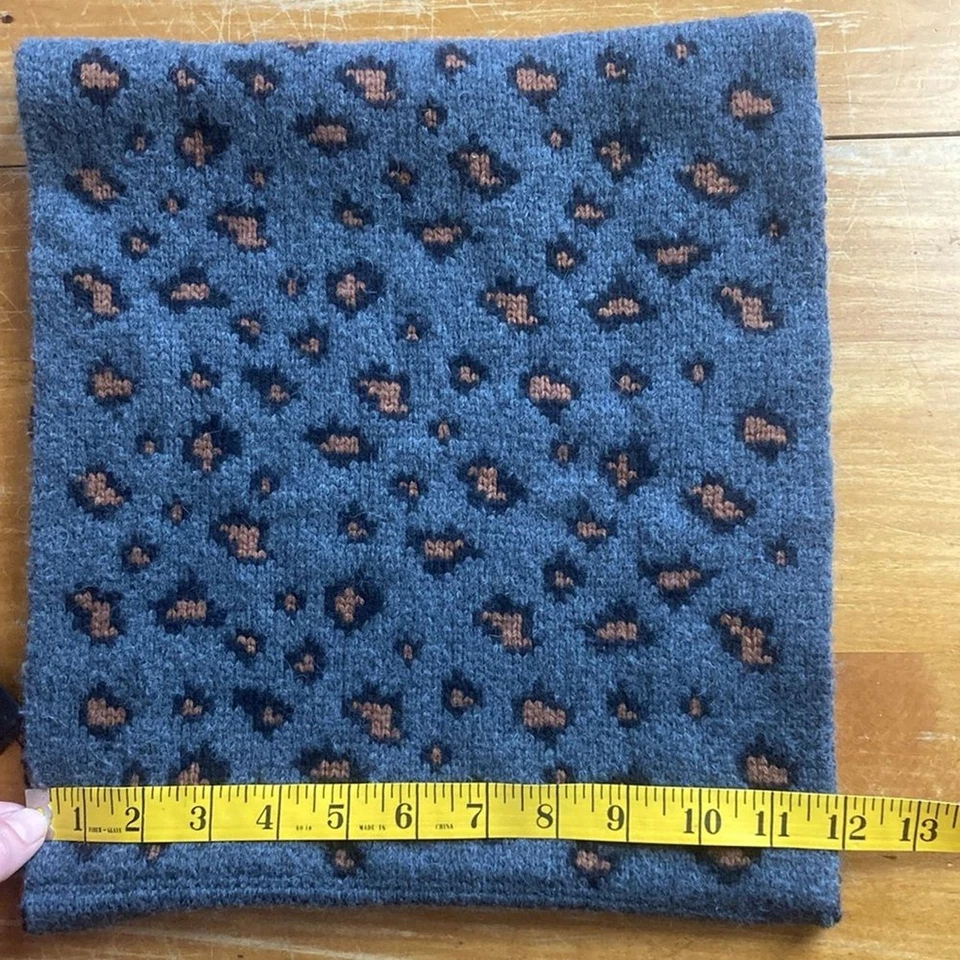 Шарф Infinity Ann Taylor из смеси шерсти/альпаки с анималистическим принтом серый коричневый черный OS - Изображение 2 из 4