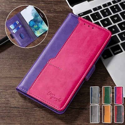 Splice Leather Wallet Phone Case For OPPO Find X9 A16 Reno 15 A6S Find X3 Realme