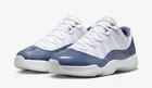 Nike Air Jordan 11 Retro Low White/Diffused Blue Mens US 13 Sneakers Rare New ✅