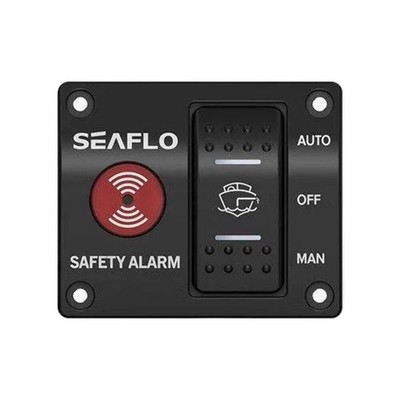 SEAFLO 12V Bilgenpumpe Alarm Schalter Panel 20A Max SFASP1-01 Marine Boot Sicherheit