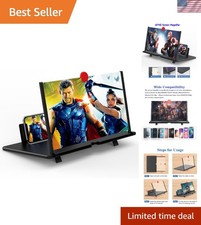 18-Inch 3D HD Screen Magnifier - Portable Phone Amplifier for Movies Gaming