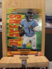 2025 Topps Chrome NFL Cam Ward Power Players Insert Rookie #PP-8 Titans RC