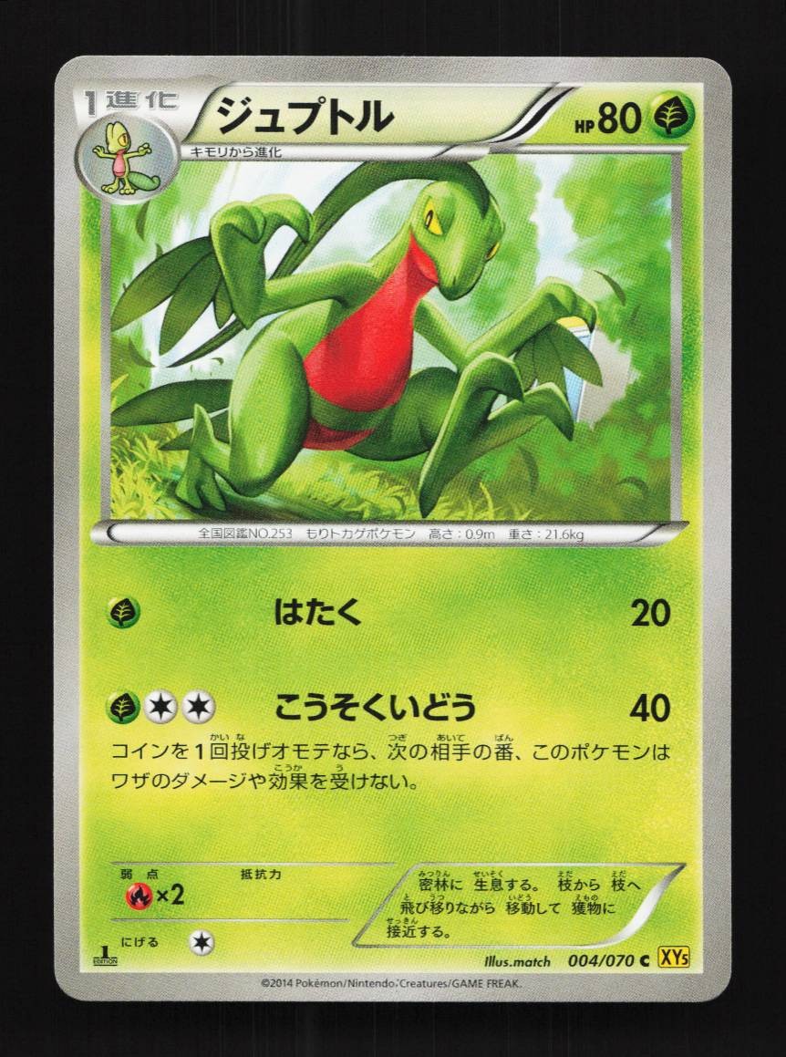 Grovyle 004/070 1st ED LP Gaia Volcano Japanese Pokemon Card TCG