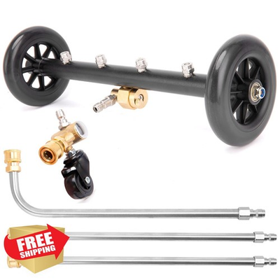 #ad Undercarriage Pressure Washer Cleaner Attachment 14quot; 16quot; Extension Wands 4000... $64.99