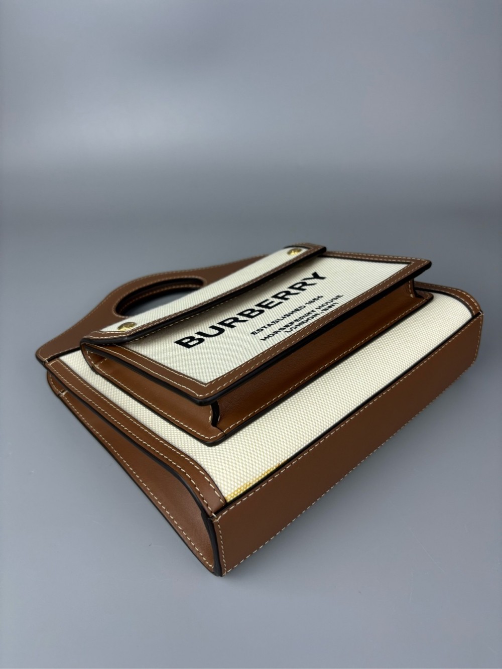 Burberry Pocket bag Canvas patchwork handbags tot… - image 7