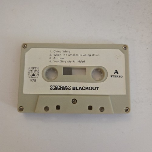Rare SCORPIONS BLACKOUT CASSETTE Paper Label TIG 978 TIGER RECORDS ~ Tested  - Picture 2 of 8