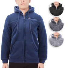 Boy  s Soft Sherpa Lined Juniors Youth Fleece Sweater Kids Zipper Hoodie Jacket