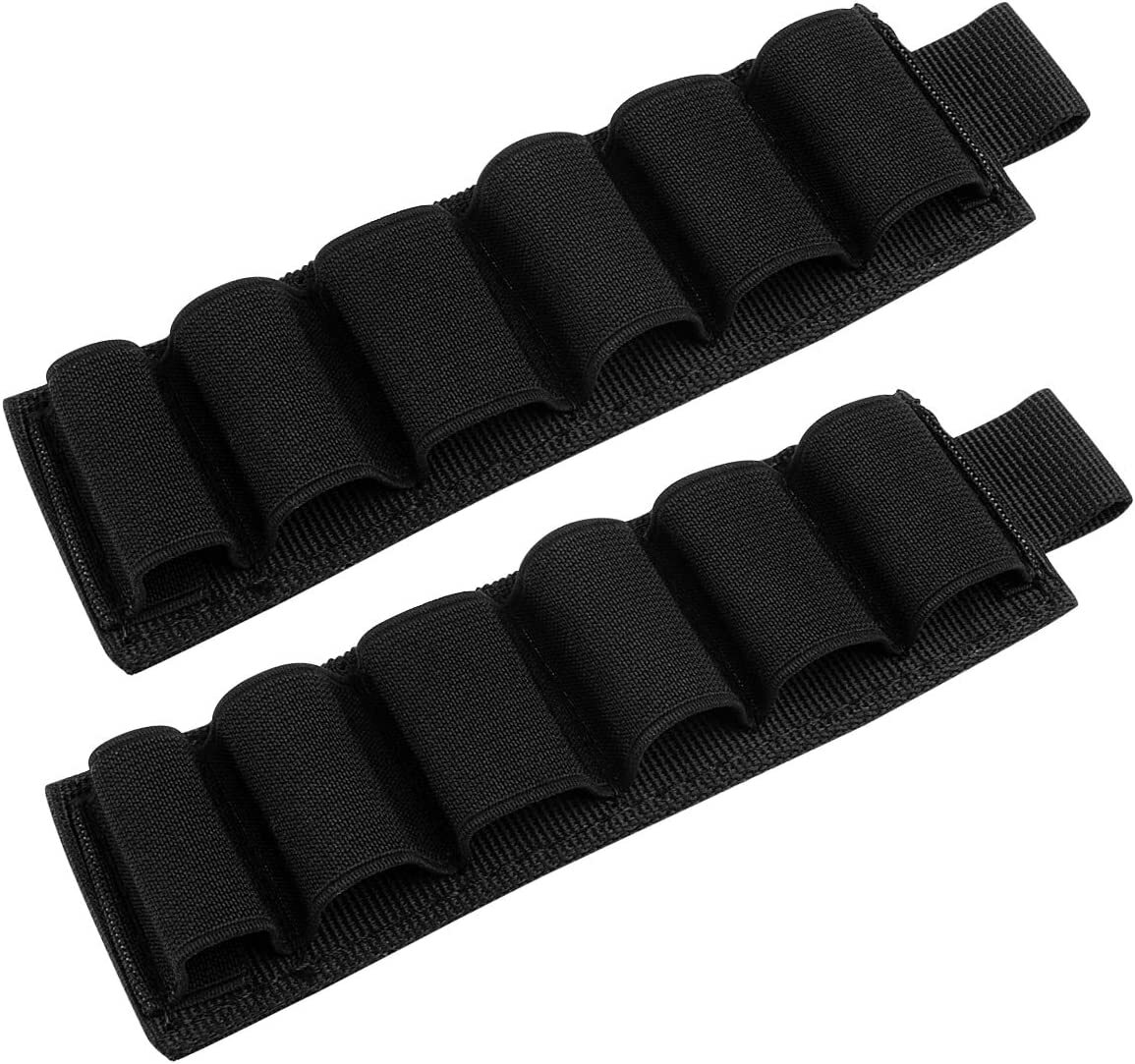 Tactcal 5 Rounds 12 Gauge Shotgun Shell Pouch Card Strp Ammo Cartrdge Holder | eBay
