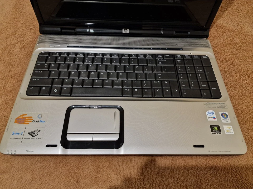 HP Pavillion DV9000 Laptop 17" Dv9202ea, Nvidia ,centrino Sticker Untested - Image 3 of 4