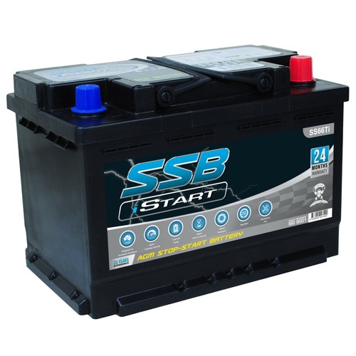 SS66Ti 12V Start Stop AGM Battery Mercedes BMW Audi Volkswagen Nissan