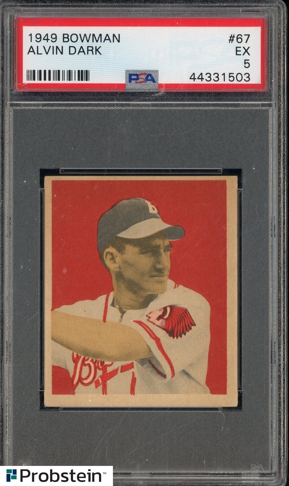 1949 Bowman #67 Alvin Dark Braves PSA 5