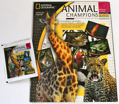 Panini NATIONAL GEOGRAPHIC ANIMAL CHAMPIONS 2007 LEERALBUM EMPTY ALBUM Spanish