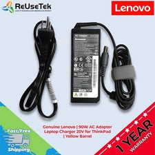 Genuine Lenovo 90W AC Adapter Laptop Charger 20V for ThinkPad Yellow Barrel