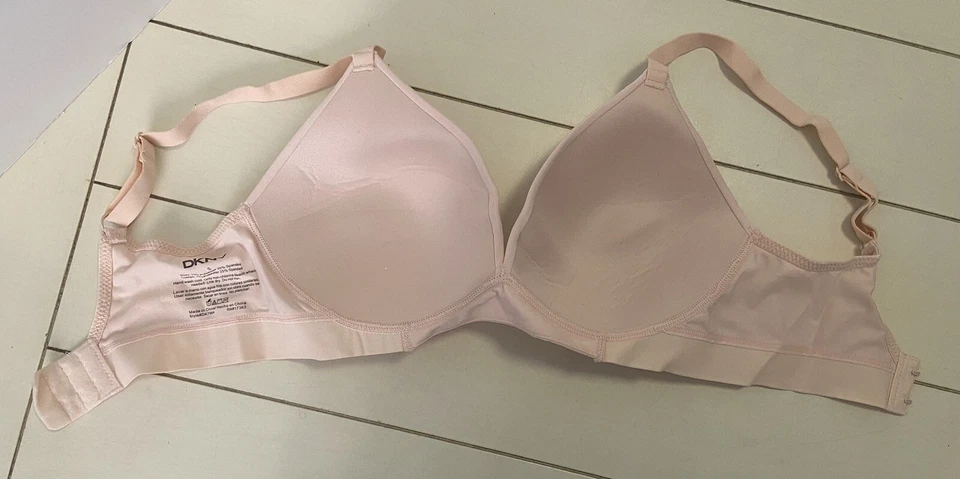 2 Sujetadores Inalámbricos de Microfibra DKNY Negro y Bailarina Rosa Pequeño I257Y Foto 4 de 4