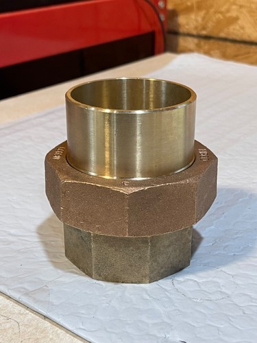 NIBCO 2-1/2" Cast Copper Pipe Union C x C, Pressure Fitting 71940787 B255750 (S4