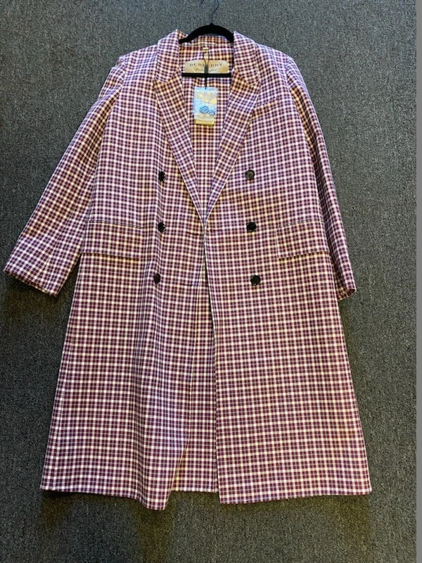 BURBERRY БОРДОВЫЙ ТРЕНЧ РАЗМЕР США 10