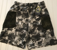 New Athletic Works Boys Shorts XL 14-16 Smokey Olive Camo Print DriWorks