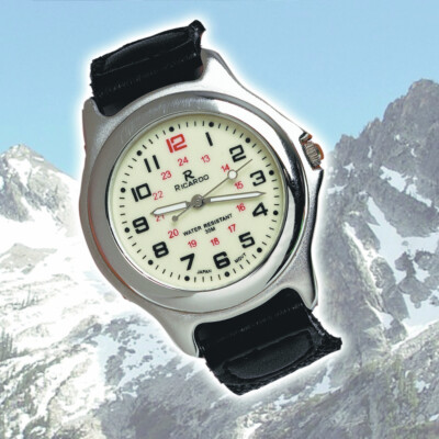 Neu Alpenarmee Uhr Nachtsicht Zifferblatt Leuchtzeiger Wasserdicht 30m Leder