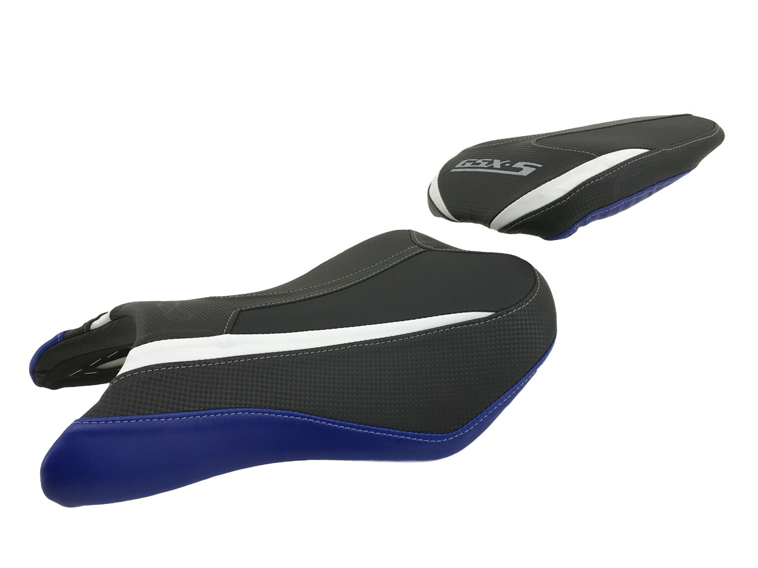 Housse de selle Top Sellerie pour Suzuki GSX-S 750 (2017-2020) Noir et Bleu HSD575