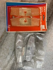 Two Pairs Extra-Large Vintage 1970s-1980s Bicycle/Bike Wheel Spoke Reflectors!