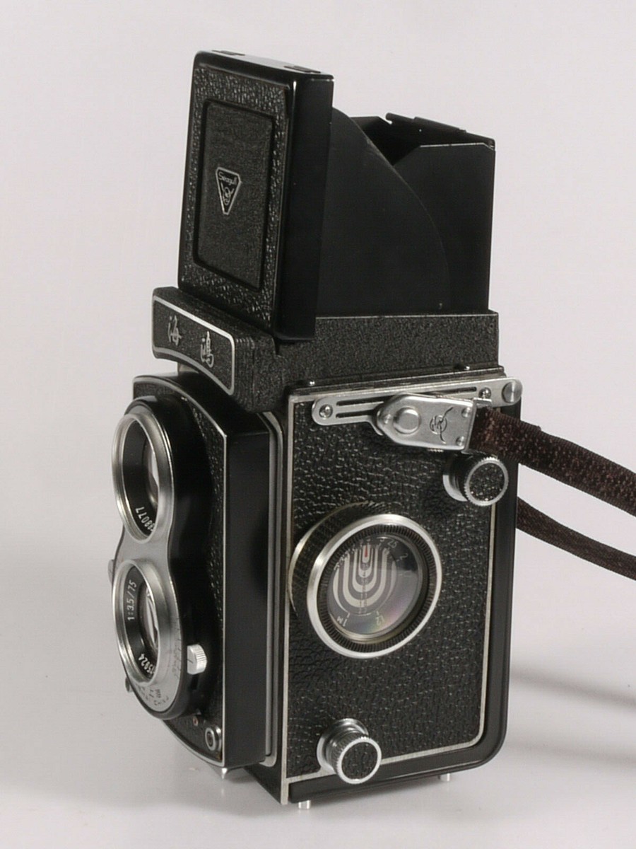 PRL) SEAGULL 2.8/75 mm HAIOU-31 3.5/75 FOTOCAMERA TIPO ROLLEIFLEX