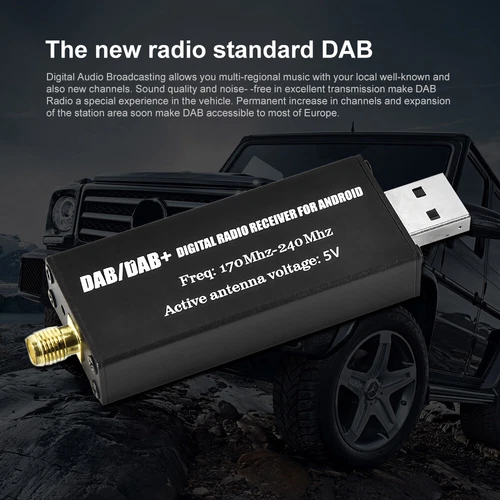 Digital DAB/DAB+ Radio Receiver USB Adapter Antenne Autoradio Stereo für Android - Bild 6 von 13