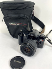 CANON REBEL EOS X S Film Camera 35-80mm With Strap And Carry Bag - POWERED UP