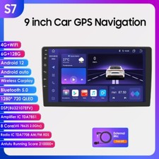Universal Radio 6G 128G Android14 Car Stereo GPS Carplay WIFI BT 9'' Touchscreen