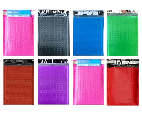 #0 6x10, 6.5x10 Colors Poly Bubble Mailers Padded Envelopes Shipping Bags X-Wide - Picture 1 of 35