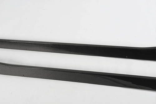 For Ford Mustang Dark Horse 2024UP Real Carbon Side Skirts Extension Lip Panels - Picture 10 of 14